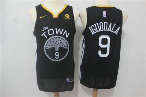 9 Iguodala 2017-18 Season Warriors Maillot Noir